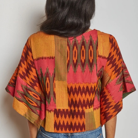 NWT Rujuta Sheth Mira Top in Mystic Ikat, XS/S - Picture 6 of 8